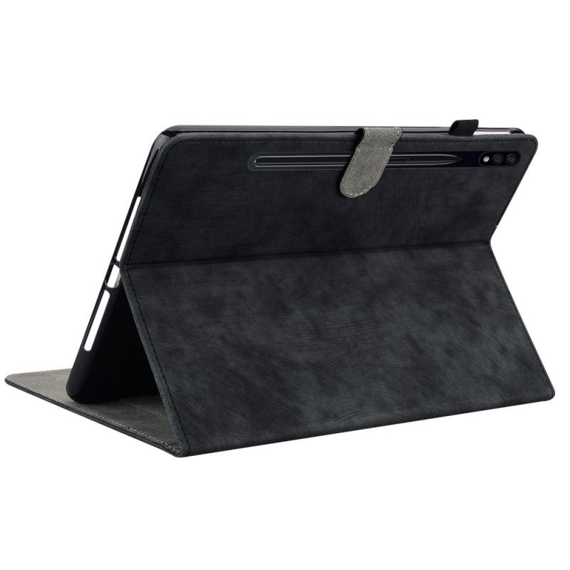Flip Cover Samsung Galaxy Tab S10 Plus Lille Tiger Med Ruskindseffekt