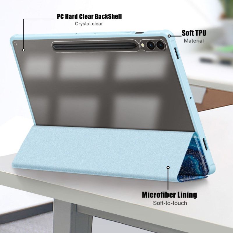 Samsung Galaxy Tab S10 Plus Bølget Transparent Bagside
