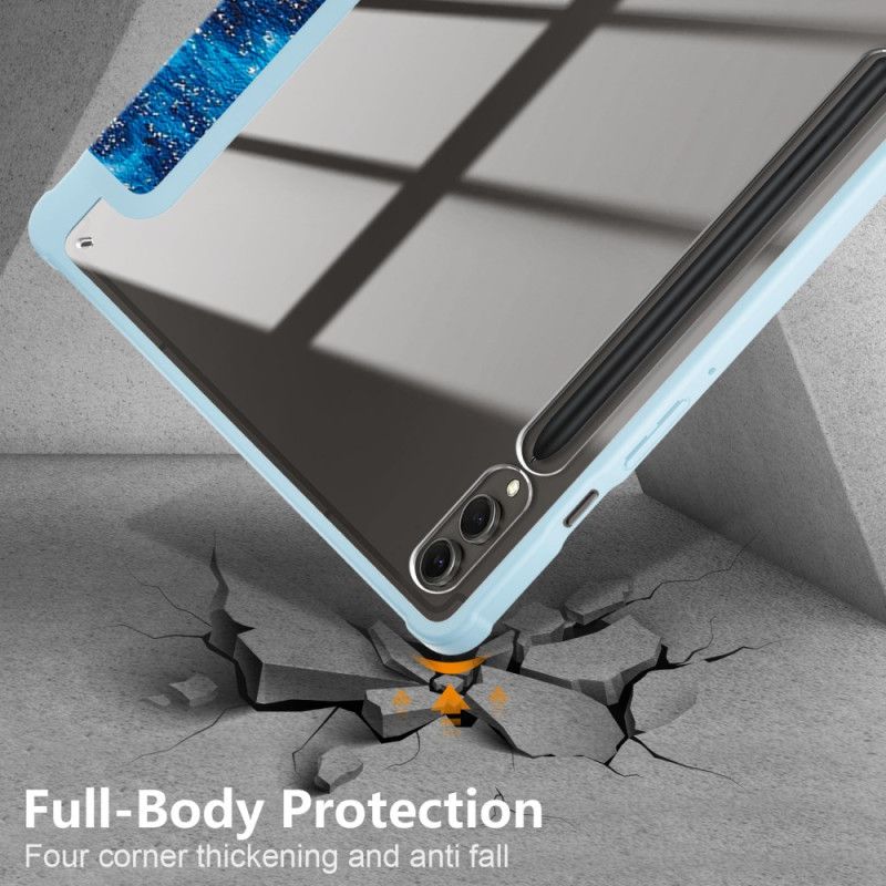 Samsung Galaxy Tab S10 Plus Bølget Transparent Bagside