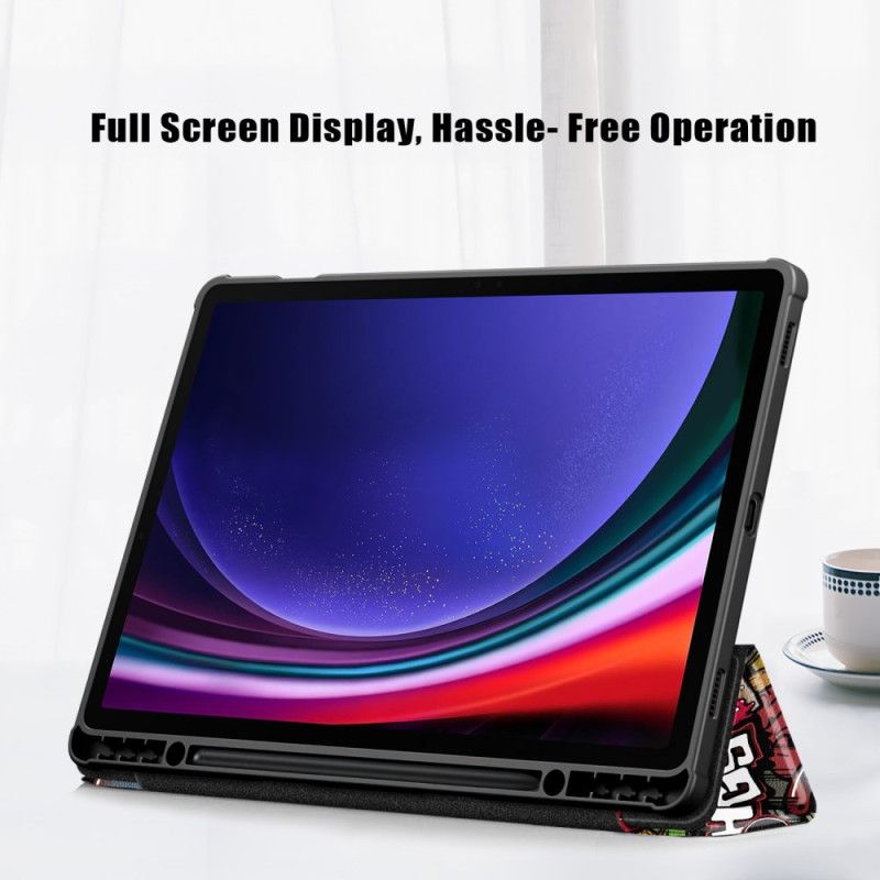 Samsung Galaxy Tab S10 Plus Graffiti Transparent Bagside