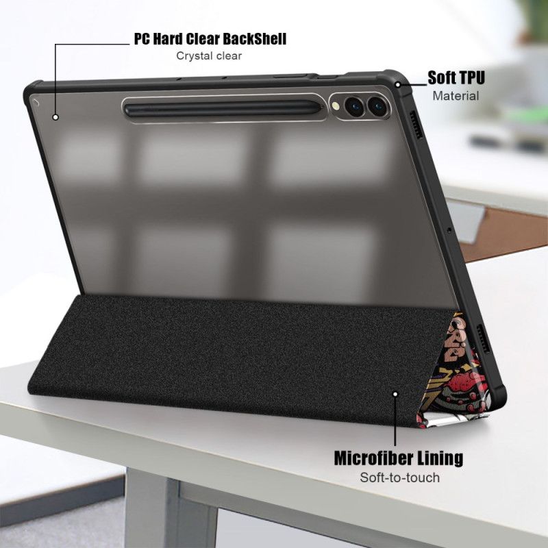 Samsung Galaxy Tab S10 Plus Graffiti Transparent Bagside