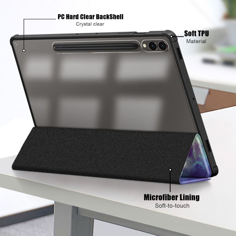 Samsung Galaxy Tab S10 Plus Galaxy Transparent Bagside