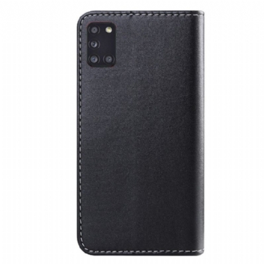 Læder Cover Samsung Galaxy A31 Original Tricolor Imiteret Lædersøm