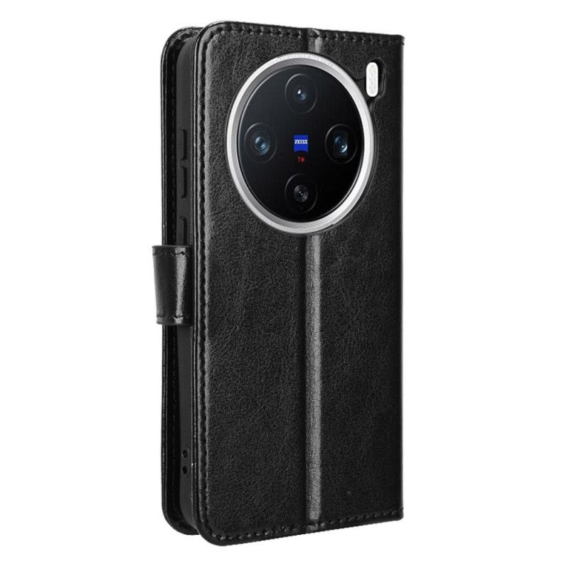 Flip Cover Til Vivo X200 Prangende Kunstlæder