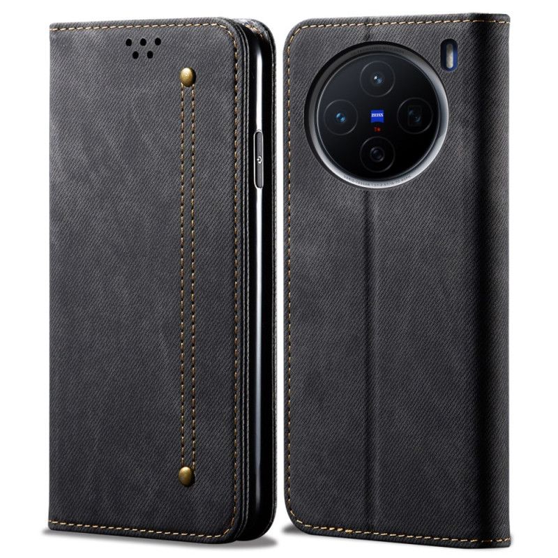 Flip Cover Vivo X200 Denimstof