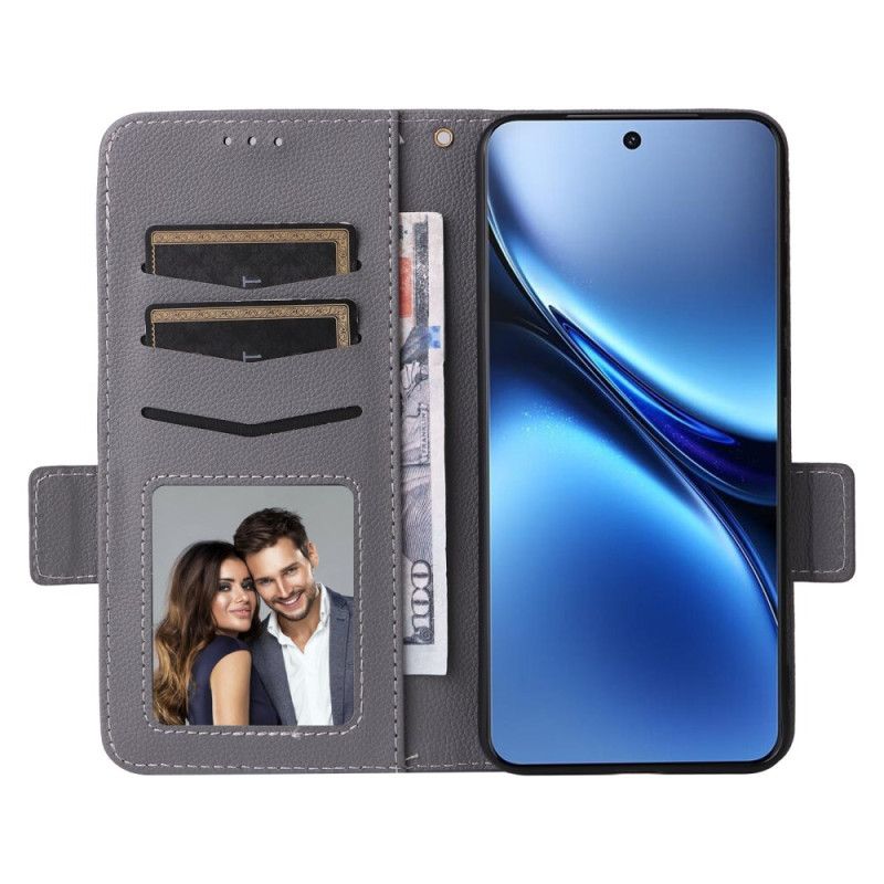 Flip Cover Vivo X200 Kunstlæder Med Rem