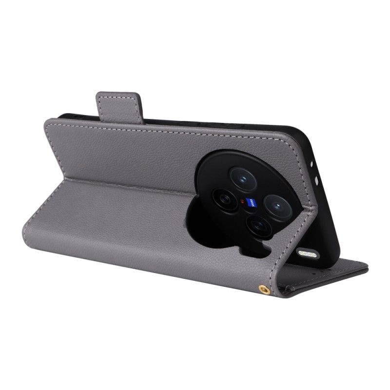 Flip Cover Vivo X200 Kunstlæder Med Rem