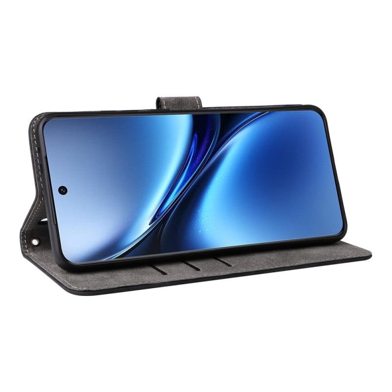 Flip Cover Vivo X200 Ruskindseffekt Med Rem