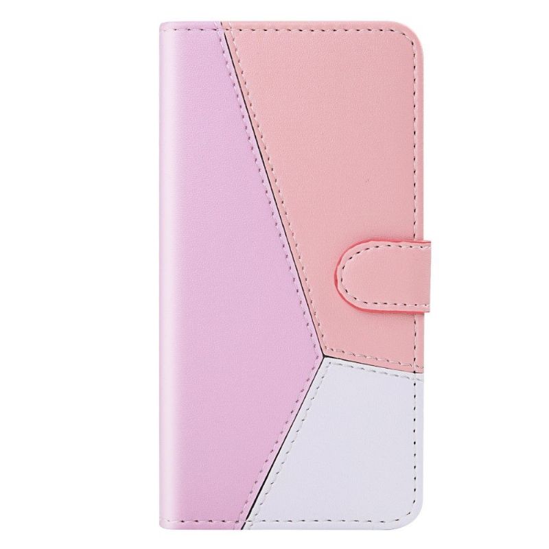 Flip Cover Huawei P Smart 2021 Tricolor Imiteret Læder