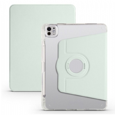 Case iPad Pro 13 (2025) Telefon Etui Roterende Stativ Og Aftagelig Gennemsigtig Bagside