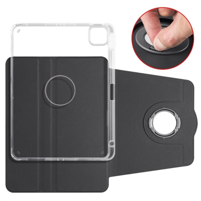 Case iPad Pro 13 (2025) Telefon Etui Roterende Stativ Og Aftagelig Gennemsigtig Bagside
