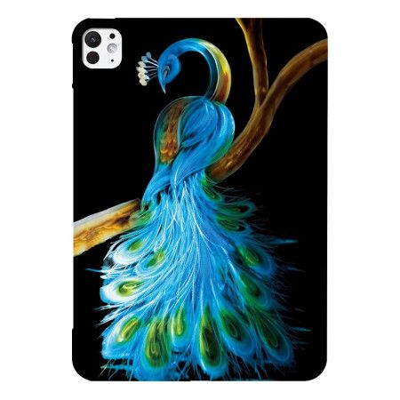 Cover iPad Pro 13 (2025) Påfugledesign