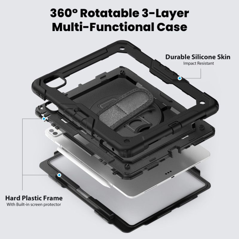 Cover iPad Pro 13 (2025) Robust Med Skærmbeskytter Og Skulderrem