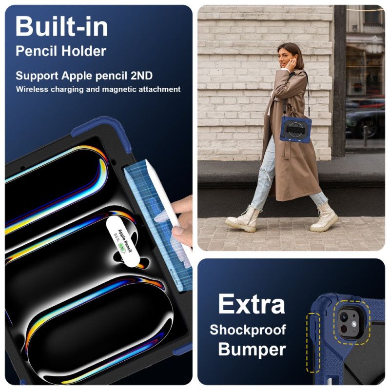 Cover Til iPad Pro 13 (2025) Håndrem Og Skulderrem