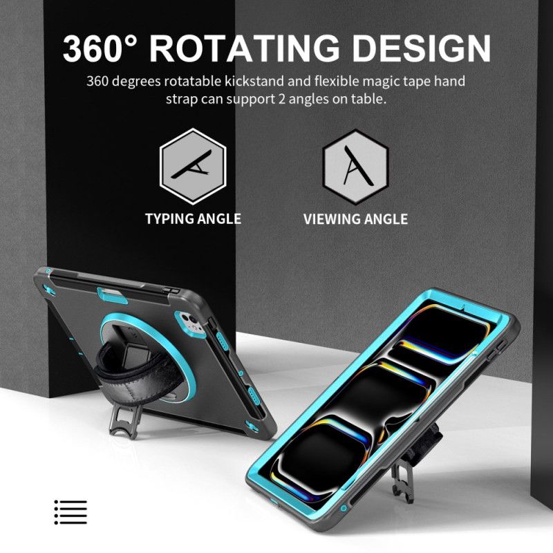 Cover Til iPad Pro 13 (2025) Robust Ringholder Og Skulderrem