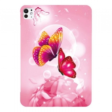 Cover Til iPad Pro 13 (2025) Sommerfugle Og Roser