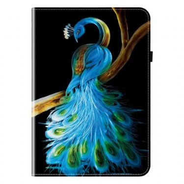 Etui iPad Pro 13 (2025) Påfuglemønster