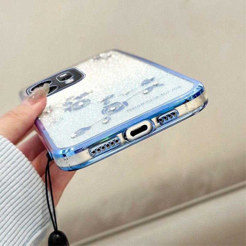 Cover Oppo Reno 14 Pro 5g Rhinsten Blomster