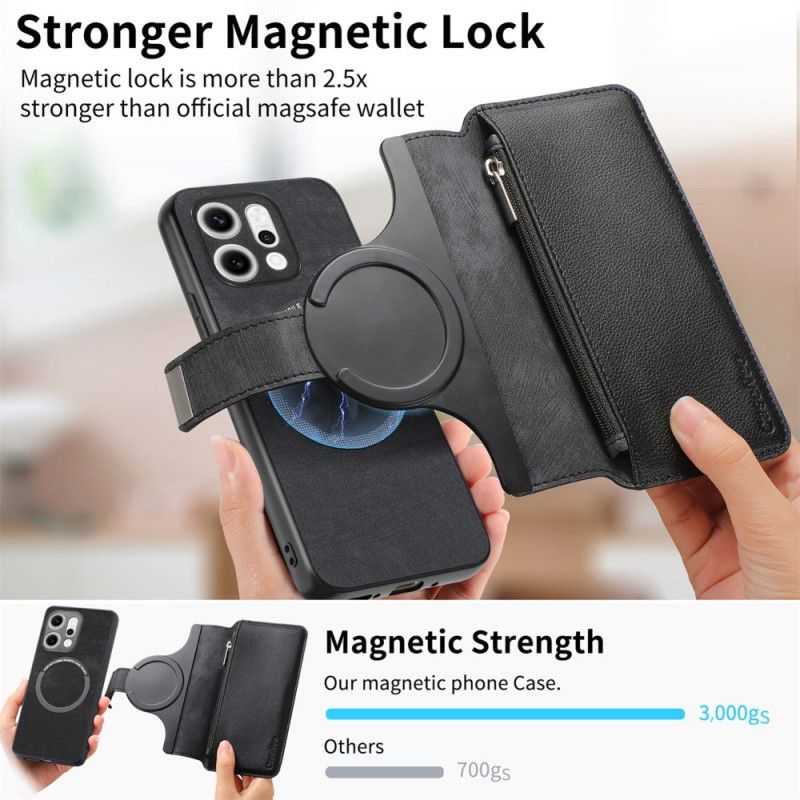 Cover Til Oppo Reno 14 Pro 5g Aftageligt Magnetisk Etui