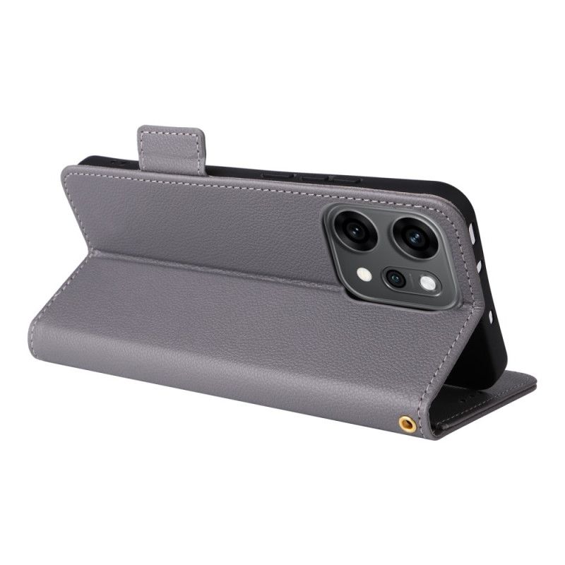 Flip Cover Oppo Reno 14 Pro 5g Lychee-tekstur Med Rem