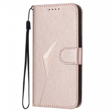 Flip Cover Oppo Reno 14 Pro 5g Trekantet Mønster