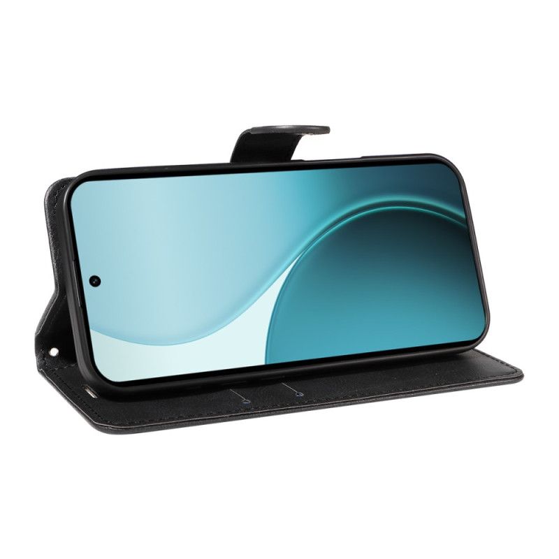 Flip Cover Til Oppo Reno 14 Pro 5g Almindeligt Kunstlæder