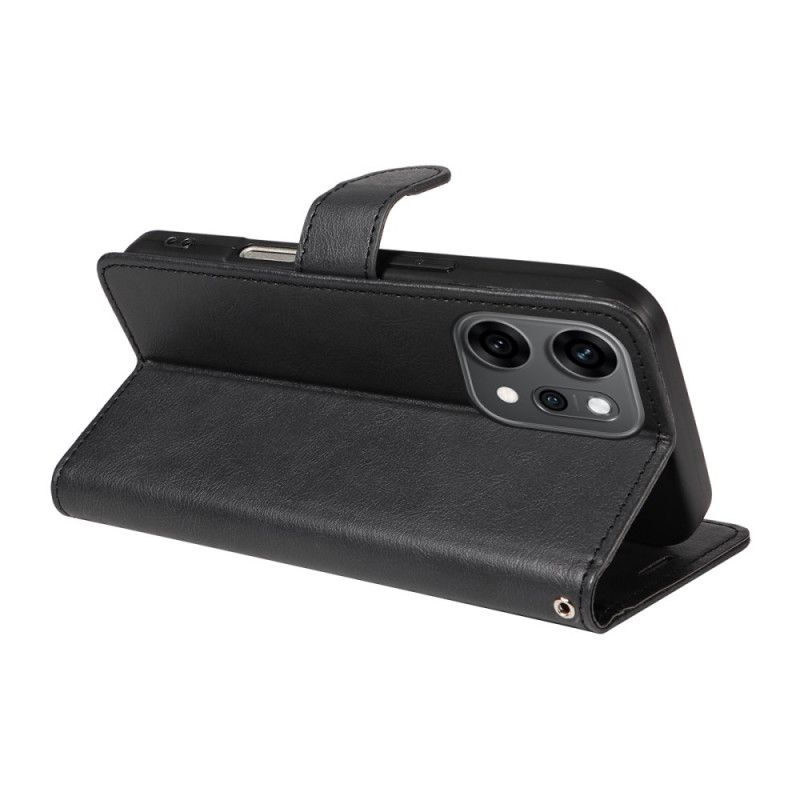 Flip Cover Til Oppo Reno 14 Pro 5g Almindeligt Kunstlæder