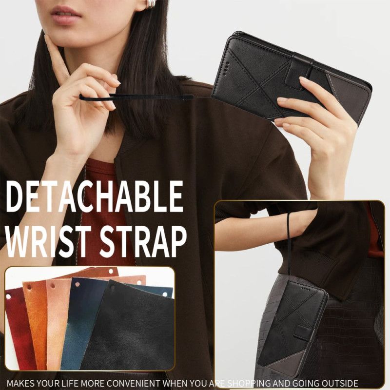 Flip Cover Til Oppo Reno 14 Pro 5g Geometrisk Design