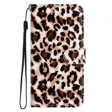 Flip Cover Til Oppo Reno 14 Pro 5g Leopardmønster