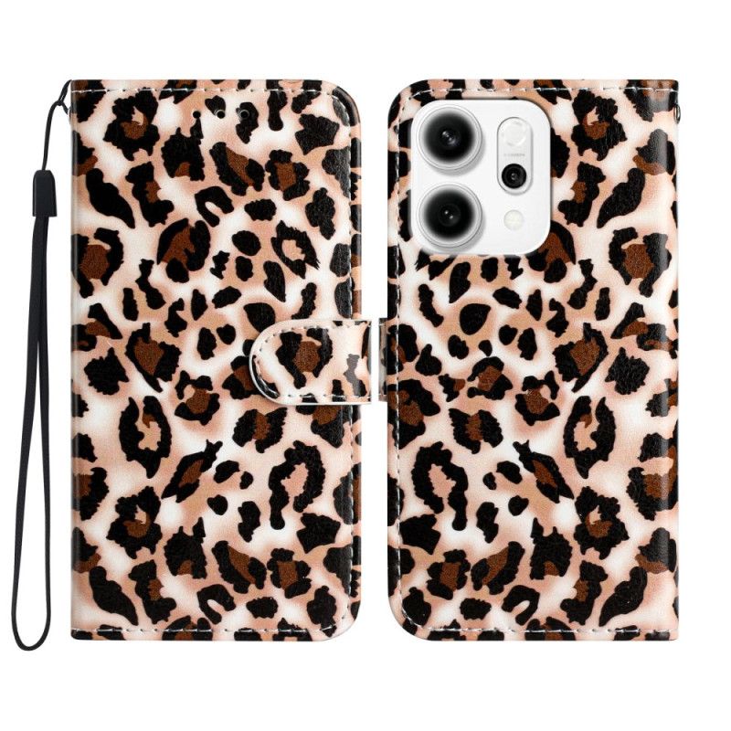 Flip Cover Til Oppo Reno 14 Pro 5g Leopardmønster
