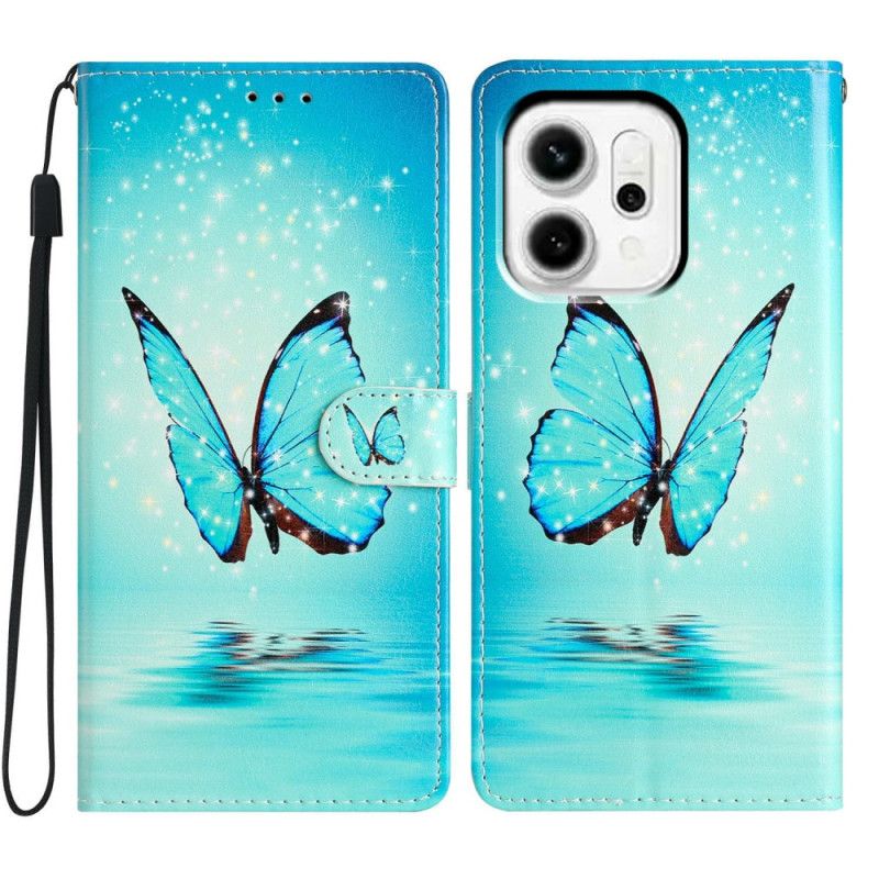 Flip Cover Til Oppo Reno 14 Pro 5g Sommerfuglemønster
