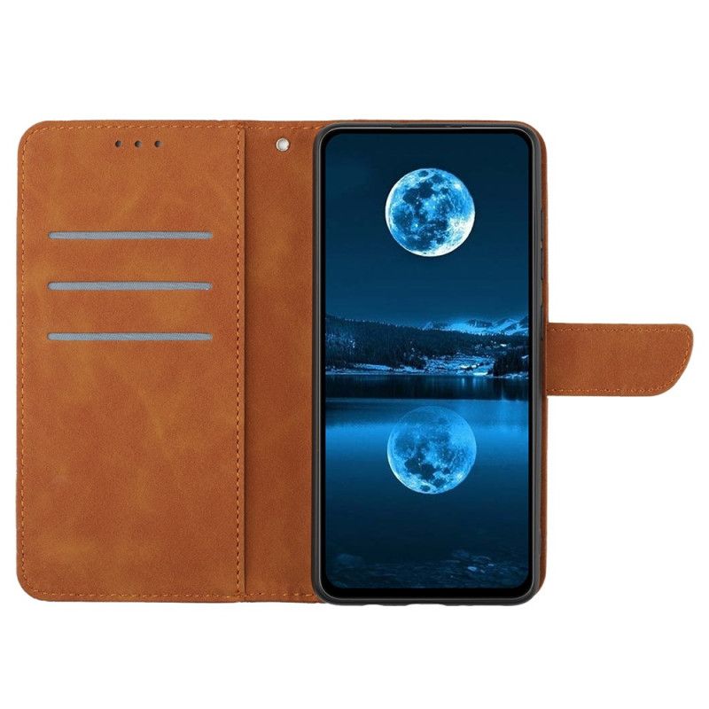 Læder Cover Oppo Reno 14 Pro 5g Linjer Og Striber