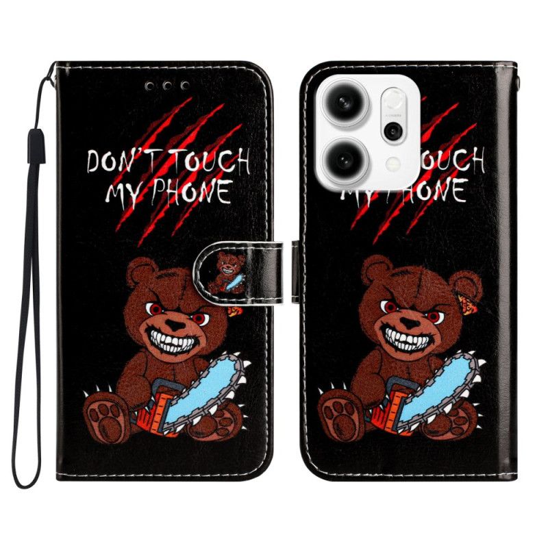 Læder Cover Oppo Reno 14 Pro 5g Rør Ikke Min Telefonbjørn