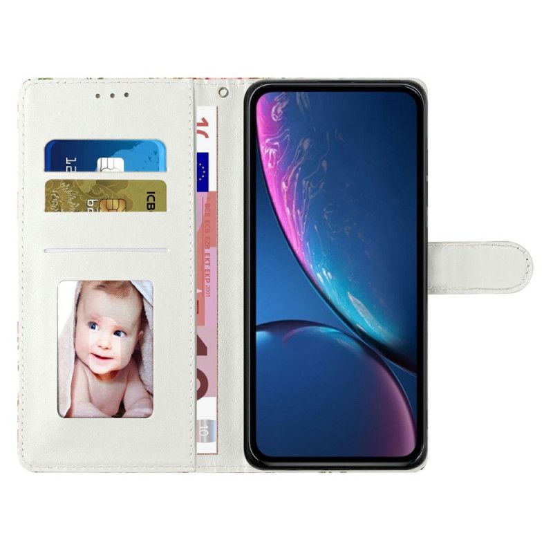 Læder Cover Oppo Reno 14 Pro 5g Telefon Etui Lyserød Marmor
