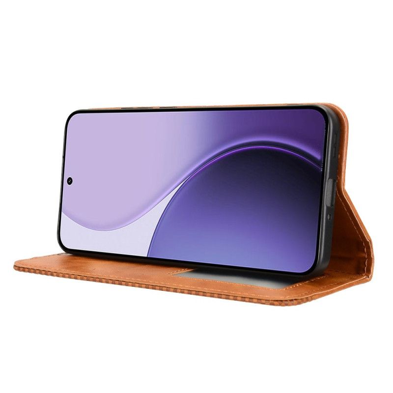 Læder Cover Oppo Reno 14 Pro 5g Telefon Etui Vintage-kant