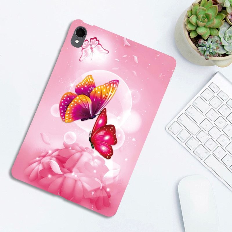 Cover Samsung Galaxy Tab S11 Lyserøde Sommerfugle
