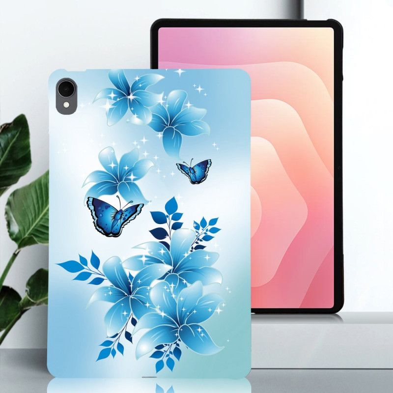 Cover Samsung Galaxy Tab S11 Små Blå Sommerfugle