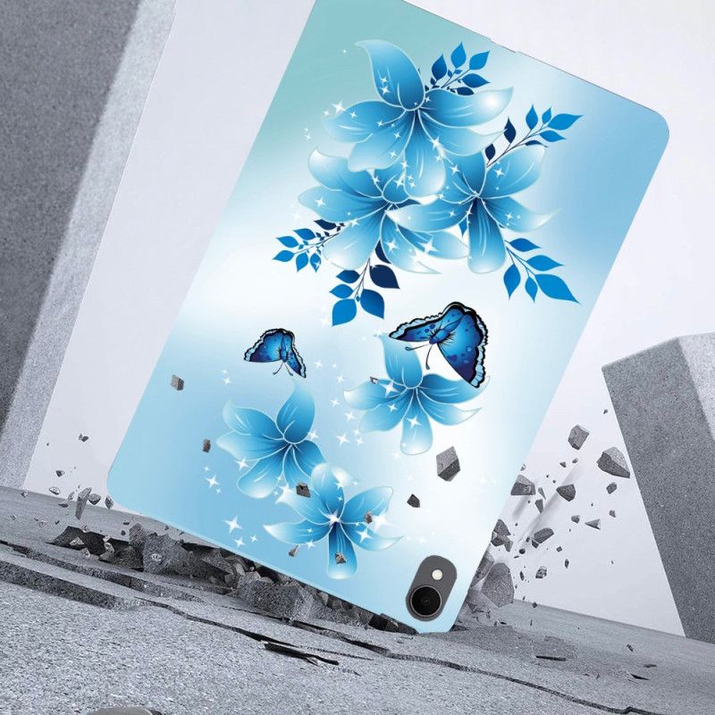 Cover Samsung Galaxy Tab S11 Små Blå Sommerfugle