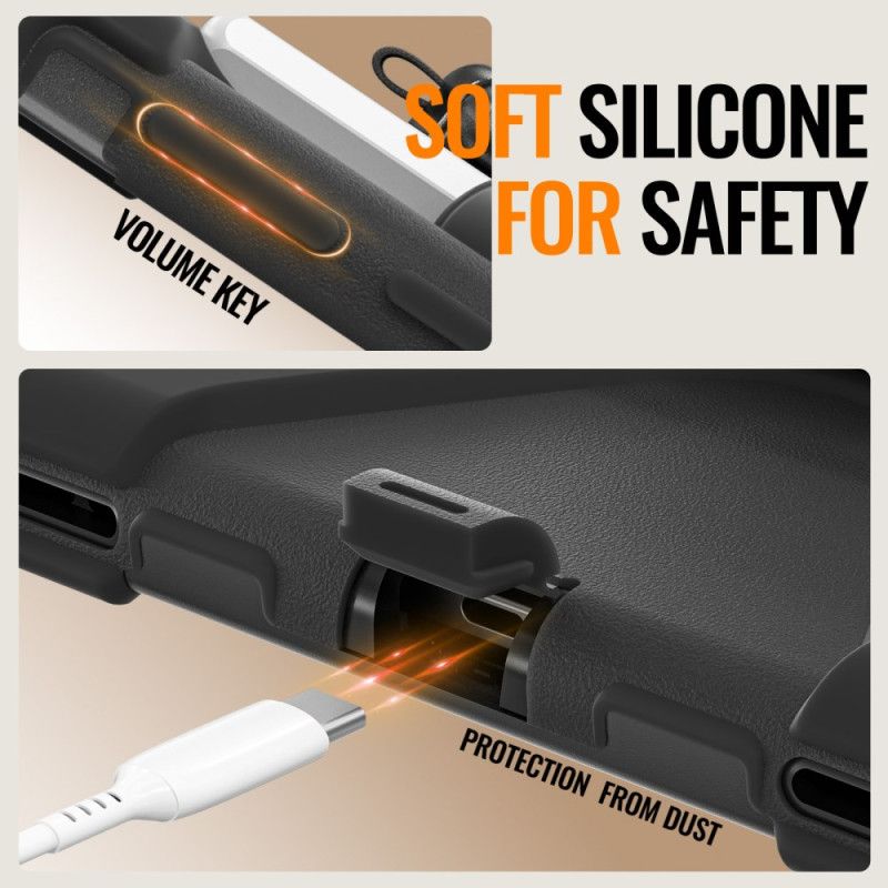 Cover Samsung Galaxy Tab S11 Tredobbelt Beskyttelse Med Ringholder