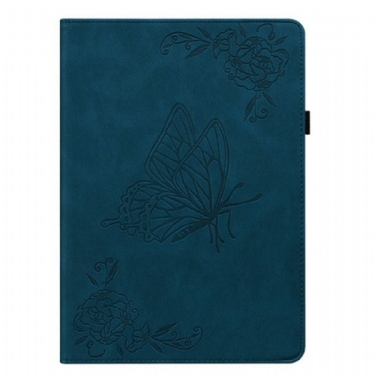 Etui Samsung Galaxy Tab S11 Sommerfugl Med Ruskindseffekt