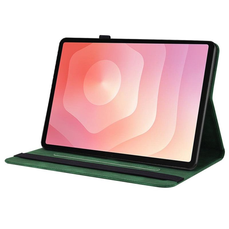 Etui Samsung Galaxy Tab S11 Sommerfugl Med Ruskindseffekt