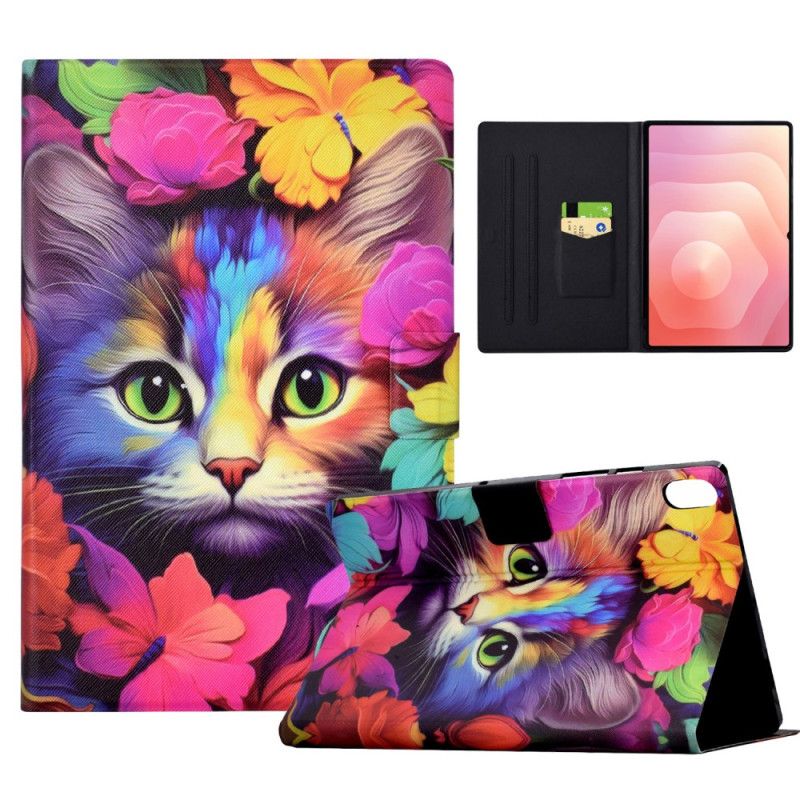 Flip Cover Samsung Galaxy Tab S11 Farverig Kat