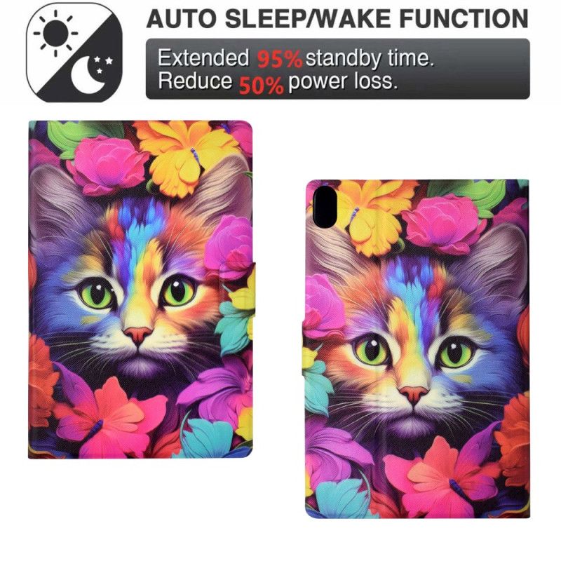 Flip Cover Samsung Galaxy Tab S11 Farverig Kat