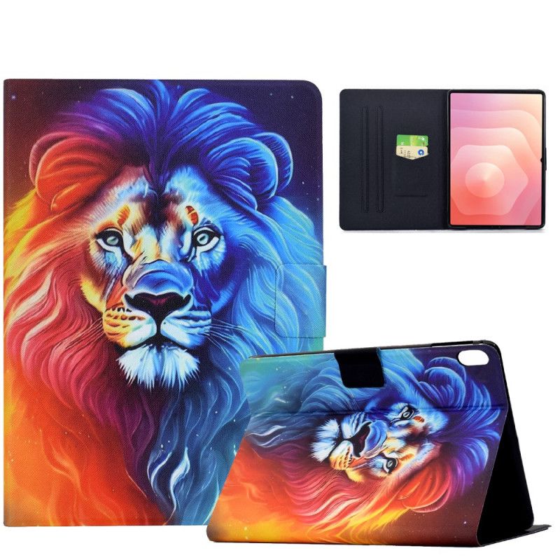 Flip Cover Samsung Galaxy Tab S11 Farvet Løve