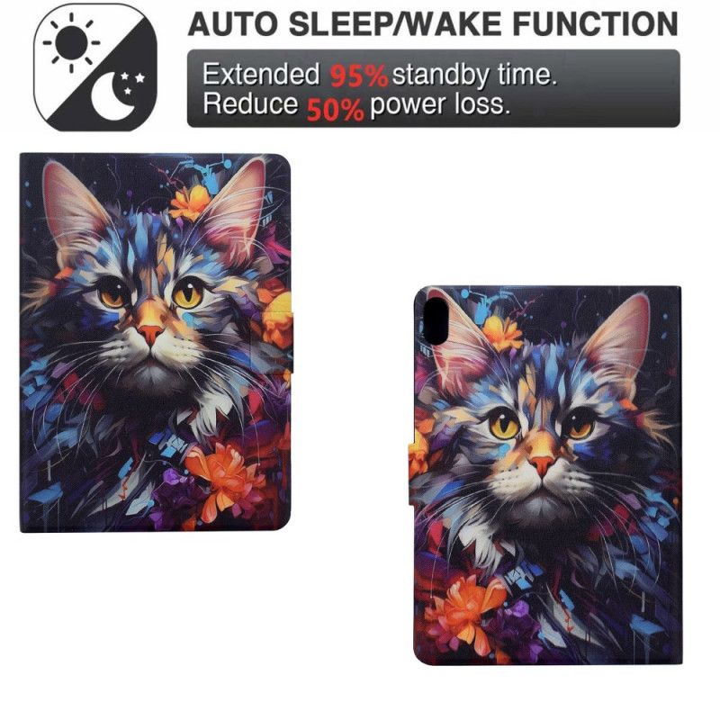 Flip Cover Samsung Galaxy Tab S11 Kunstnerisk Kat