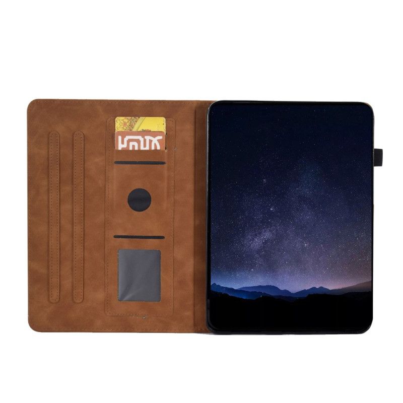 Flip Cover Samsung Galaxy Tab S11 Ruskindsblomst- Og Sommerfugleeffekt