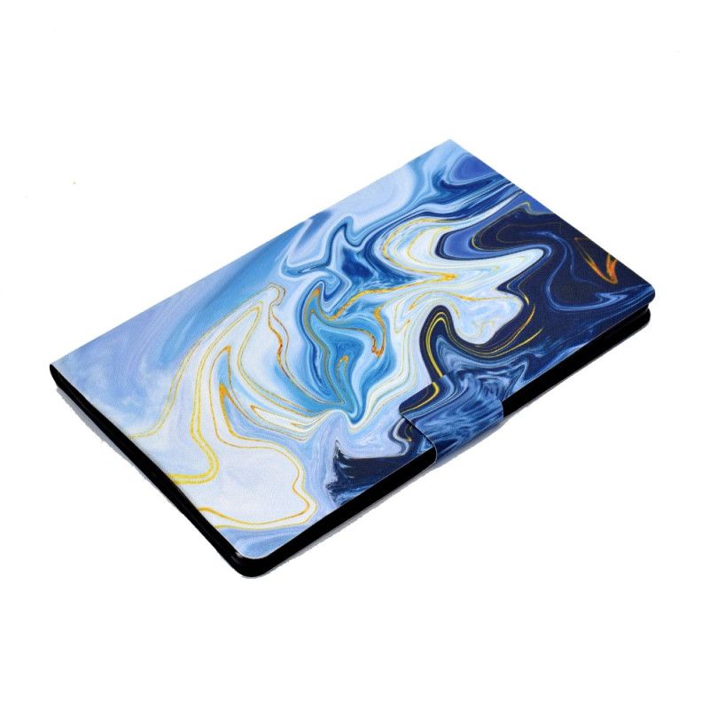 Flip Cover Til Samsung Galaxy Tab S11 Blå Marmor