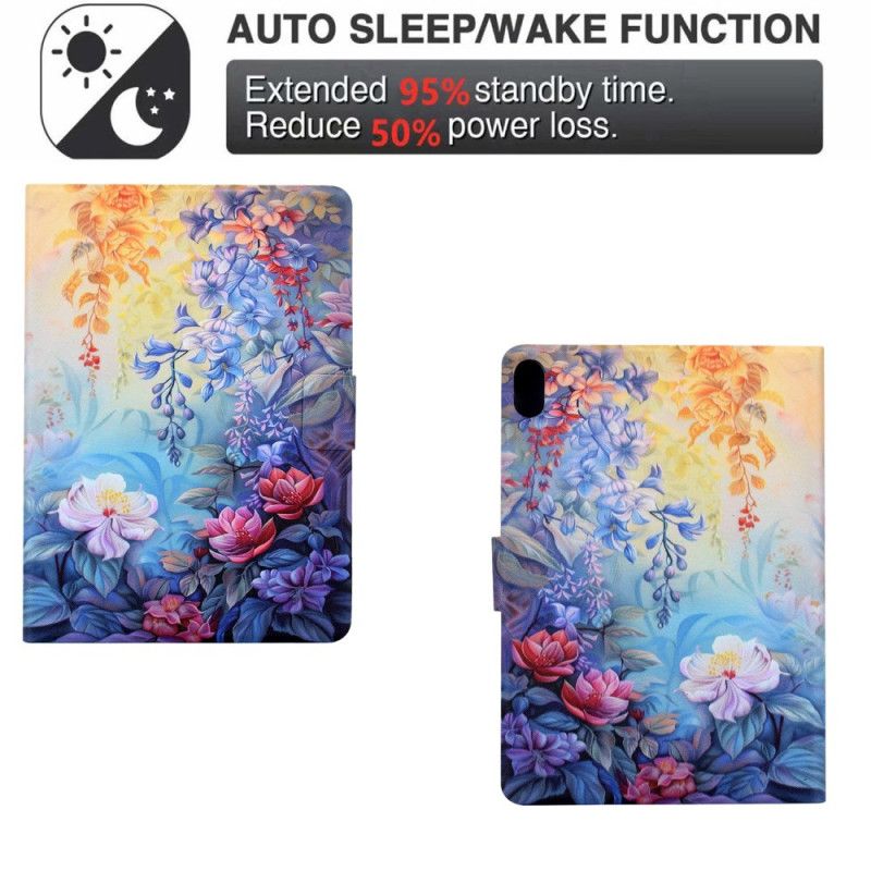 Flip Cover Til Samsung Galaxy Tab S11 Blomstermaleri