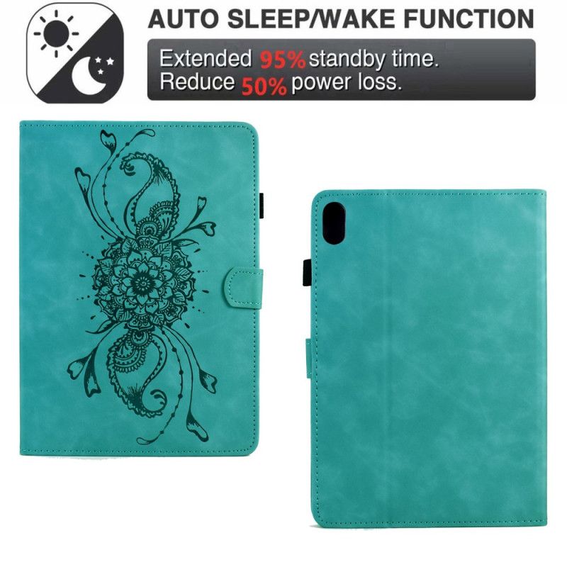 Flip Cover Til Samsung Galaxy Tab S11 Mandala Med Ruskindseffekt