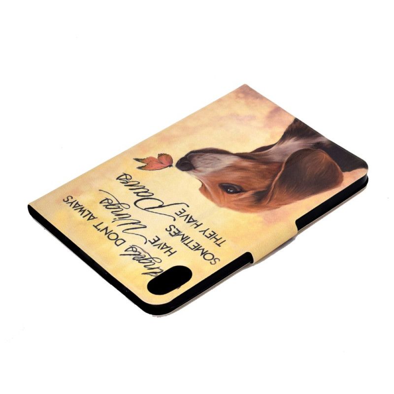 Læder Cover Samsung Galaxy Tab S11 Hund Og Sommerfugl